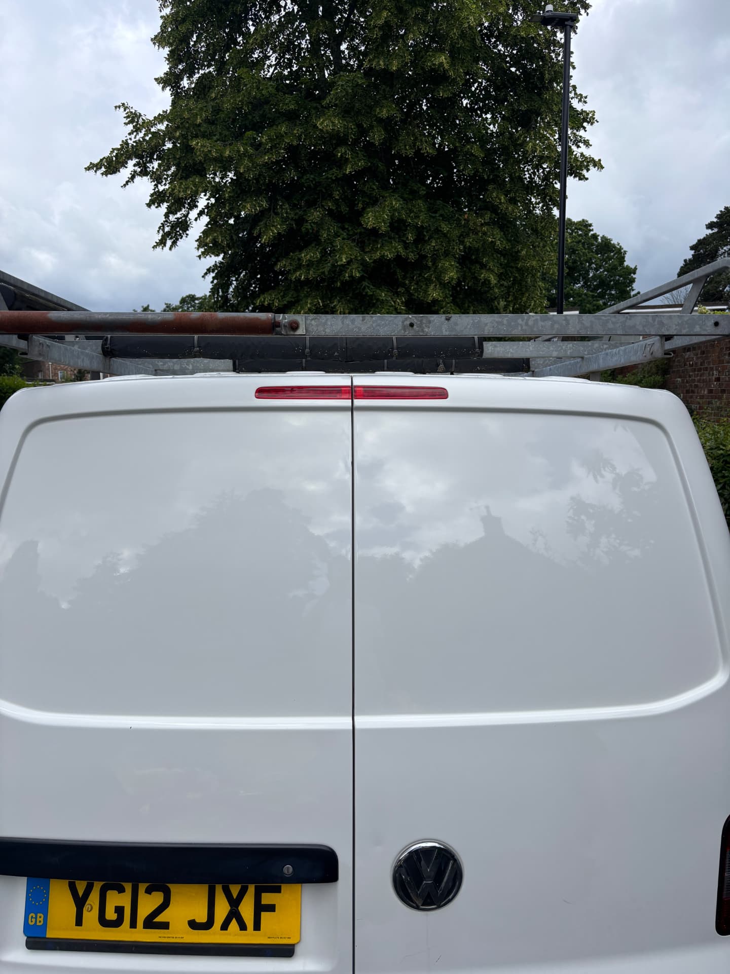 VW Transporter after sign removal and correction
