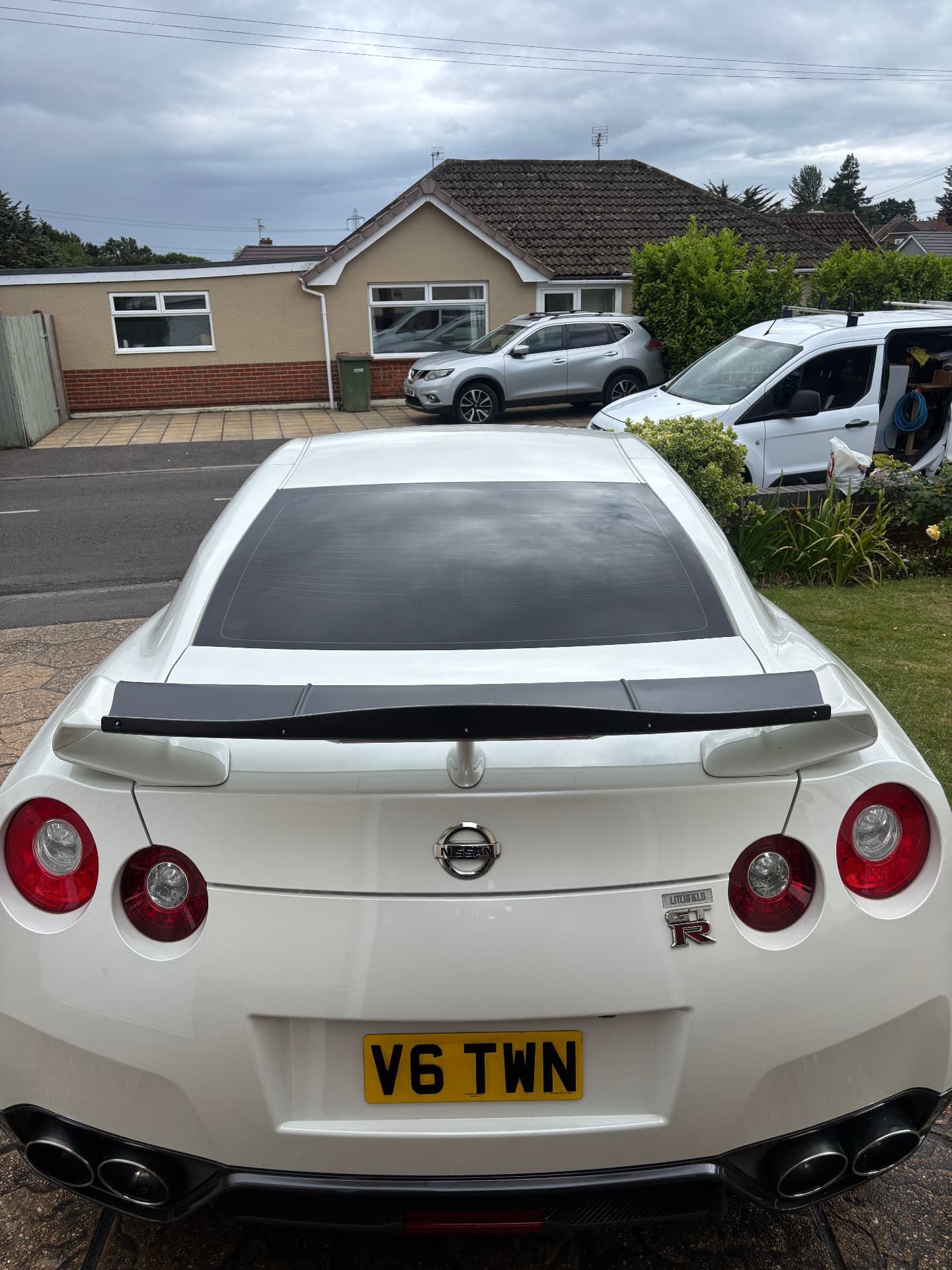 Nissan GT-R rear detail after polishing